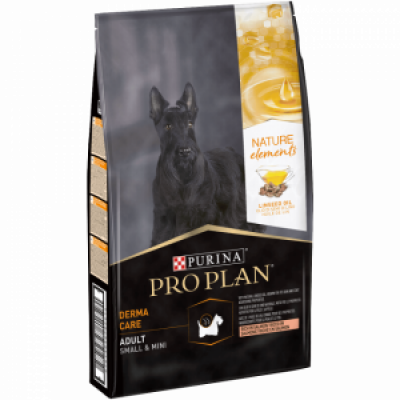 Pro Plan Nature Elements Adult корм для взрослых собак Мелких пород с чувствительной кожей (Лосось и Льняное масло)